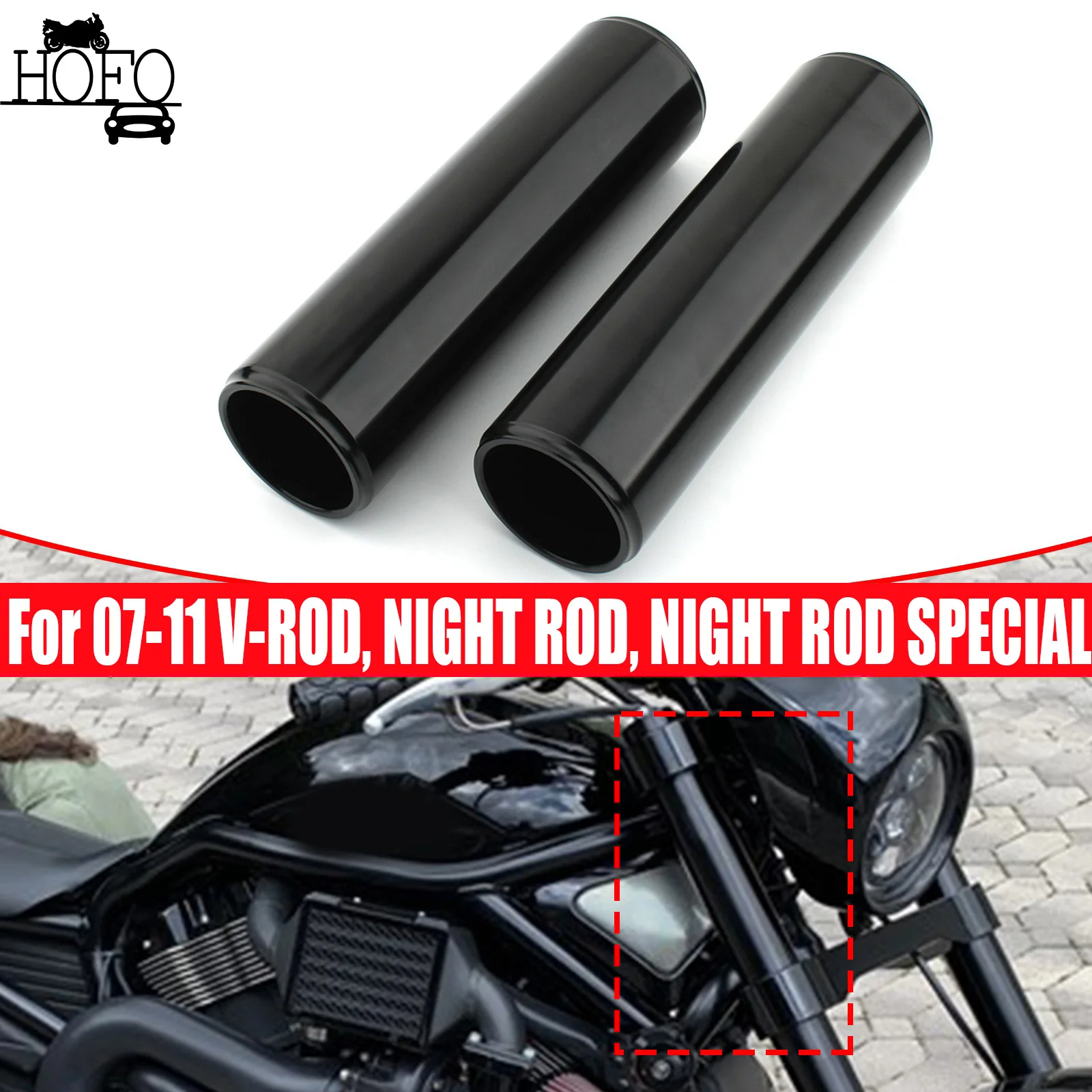 

Motorcycle Accessories Front Fork Shock Absorber Covers For V-ROD NIGHT ROD NIGHT ROD SPECIAL 2007-2011