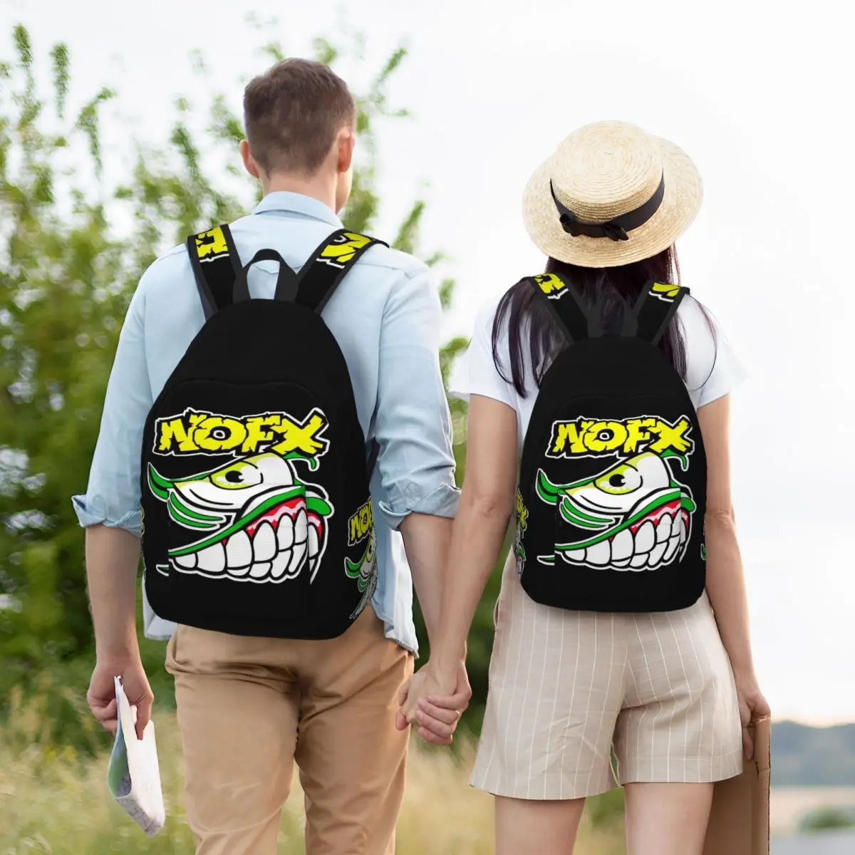 Daypack Punkrock Reiß verschluss n-nofx Teenager Geburtstag Dual-Use Kindergarten Tasche Picknick