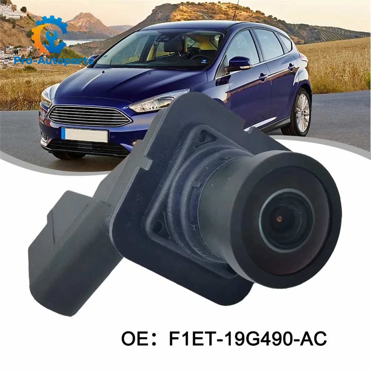 F1ET-19G490-AC 1PCS Rear Backup Parking Camera For Ford Focus 2015-2018 Reverse Parking Assistant F1EZ-19G490-A