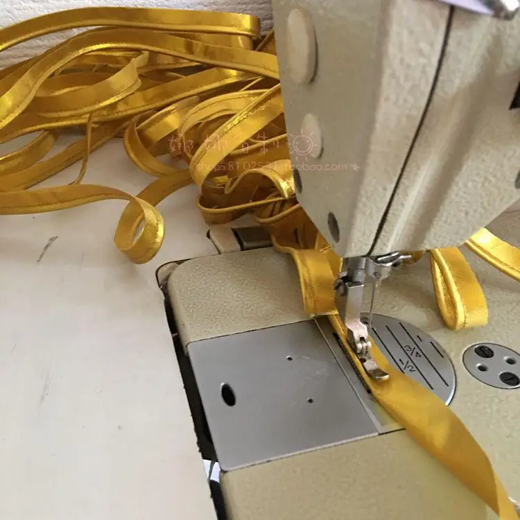 Metallisches Schrägband, 3 cm, 120 Meter, Gold, Silber, Polyester, Saumbindeband für Patchwork, DIY, Bastelzubehör, Nähen – Detail 7
