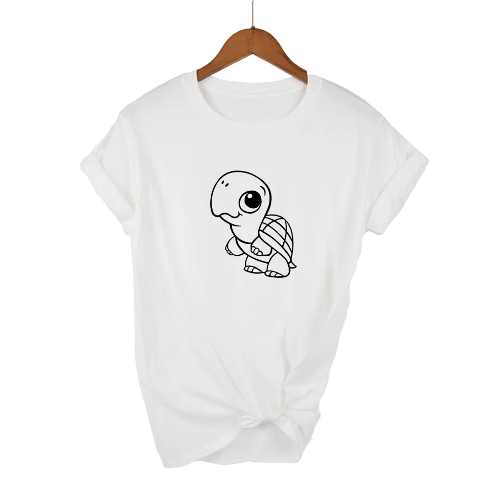 Baby TURTLE Print Women tshirt Cotton Casual Funny t shirt For Lady Girl Top Tee Hipster Tumblr Drop Ship