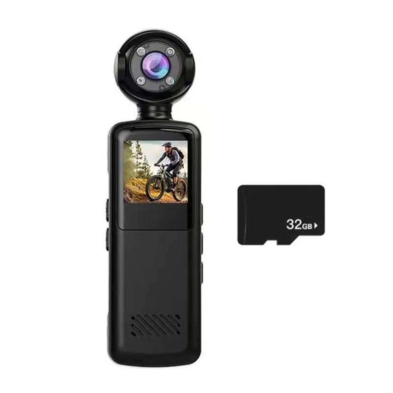 

Portable Digital Video Recorder 1080P Wifi Sports Camera With 32GB TF Card 1.3 Inch Infrared Bodycam Camcorder-A86G