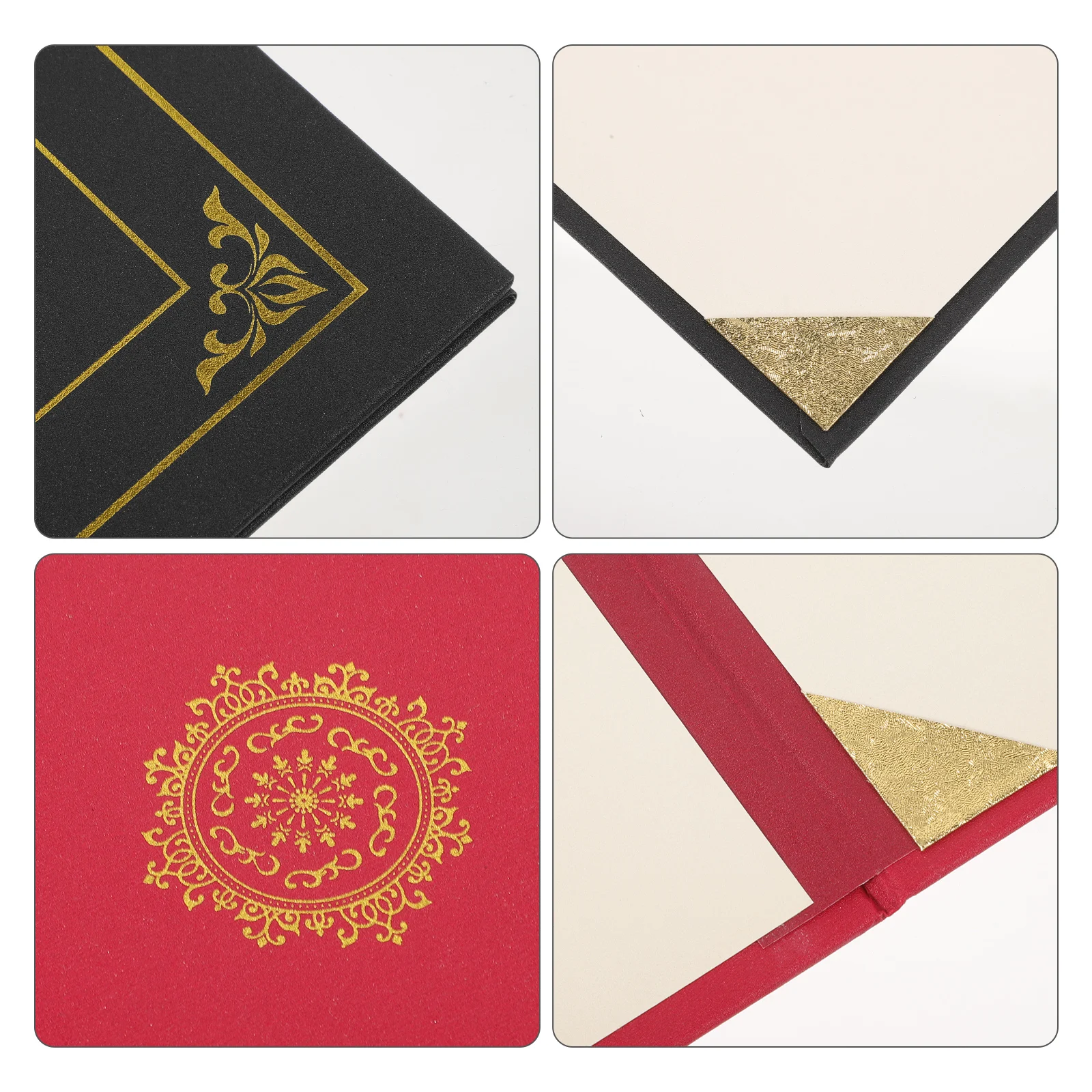 

2 Pcs Protective Case Certificate Cover Folder Paper Award Holder Single Sided Holders