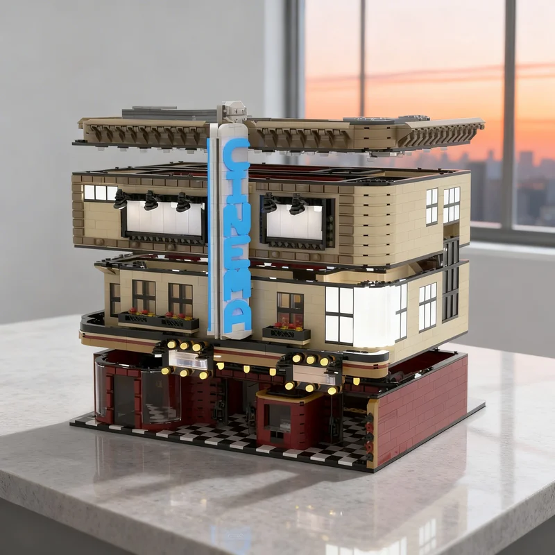 

Набор строительных блоков MOC Cinema Modular Streetscape (6776 деталей) – креативный подарок для самостоятельной сборки, декор для демонстрации, премиум-класс, для взрослых и детей, для рабочего стола