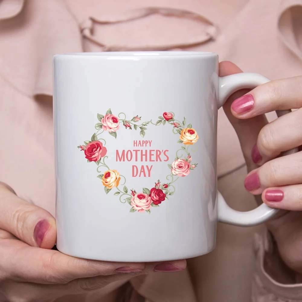 

1pc，11Oz Ceramic Coffee Mug, INS Style Novelty Drink, Mother's Day, Birthday Gift From Son/daughter To The Best Mom in The World