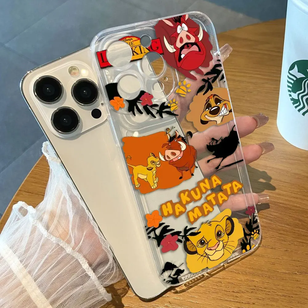 

The Lion King Simba Nala Phone Case For VIVO S1 V20 V21 V21E V23 V23E V25 V27 V27E V29E V30 V40 V50 Y02 Y03 Clear Case Shell