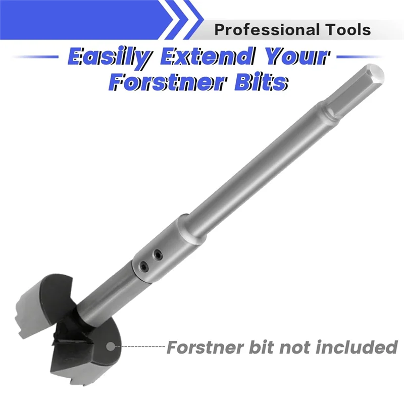 Abko-para 3/8", extensão de serra de furo-2 peças 7 "e 10" extensão de broca para adicionar mais de 5-3/4 a 8-3/4 polegadas de profundidade de perfuração, broca