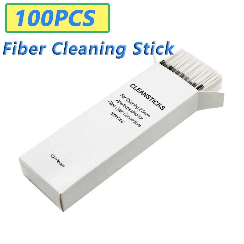 (100PCS) Fiber Cleaning Stick/Fiber Cleaning Stick TM-2.5/Flange, Adapter Cleaning Stick