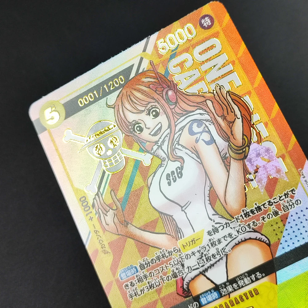 Diy One Piece Card Game The Exclusive Op08-106 Nami with A Serial