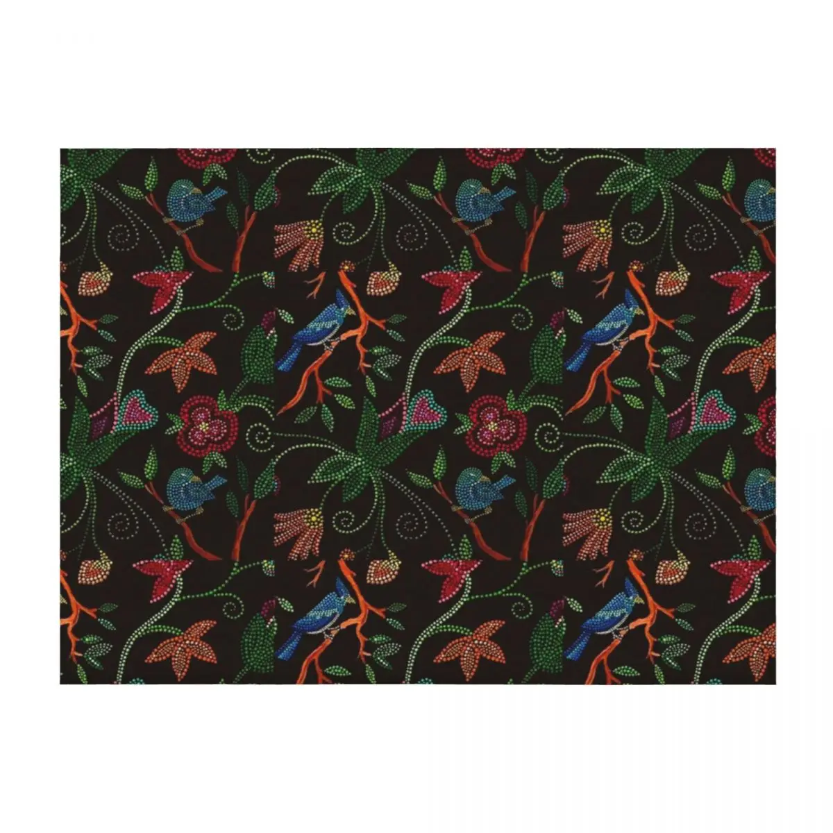 

Blue bird Song Throw Blanket Nap Furry Designers Blankets