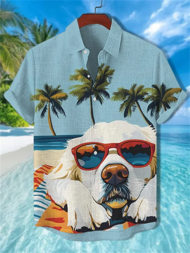 

Мужская рубашка с короткими рукавами и 3D принтом пчелы, летний топ в богемном стиле, мужской стиль