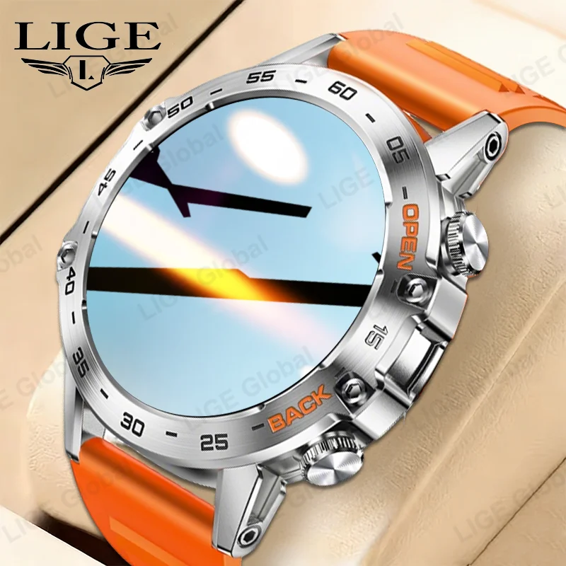 

LIGE New 1.39" Bluetooth Call Smart Watch For Android iOS Phone Men Sport Fitness Heart Rate Blood Pressure Health Smartwatch