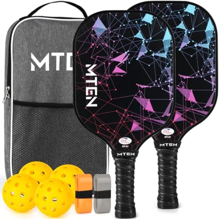 

Pickleball Paddles USAPA Approved Fiberglass Surface Pickleball Set with Pickleball Rackets Pickleball Paddles Set for Men Wome