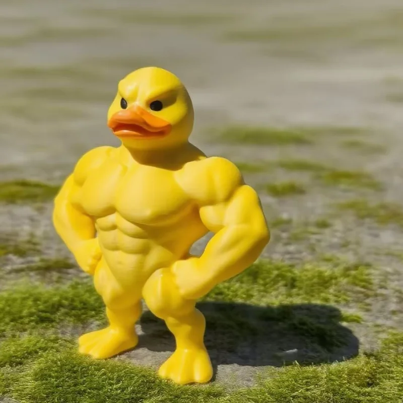 الإبداعية العضلات بطة تمثال الحرفية بطة زخرفة سطح المكتب الديكور العضلات بطة تمثال ثلاثية الأبعاد سطح المكتب ديكور المنزل الداخلي والخارجي #4