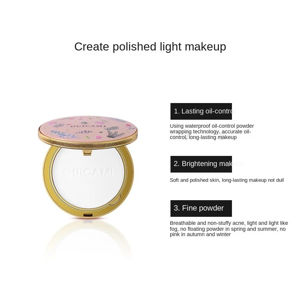 Natural Full Coverage 2Layers Loose Face Powder Long Lasting Waterproof Face Foundation Makeup cosmetics Make up poudre libre