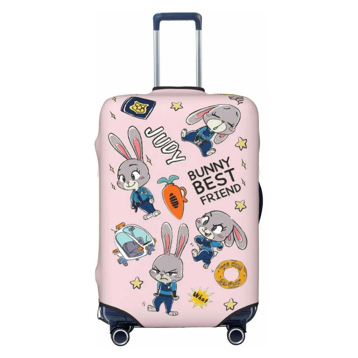 

Чехол для багажа с рисунком Z-Zootopia, забавный милый мультяшный защитный чехол для чемодана, подходит для чемоданов 18-32 дюймов