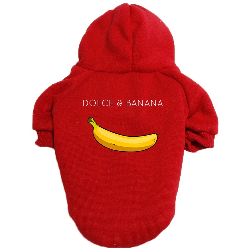 Dolce&Banana Autumn Winter Small Dog Clothes with Pocket Dog Hoodie Small Dog Coat Jacket Designer Pet Dog Clothes Sweater