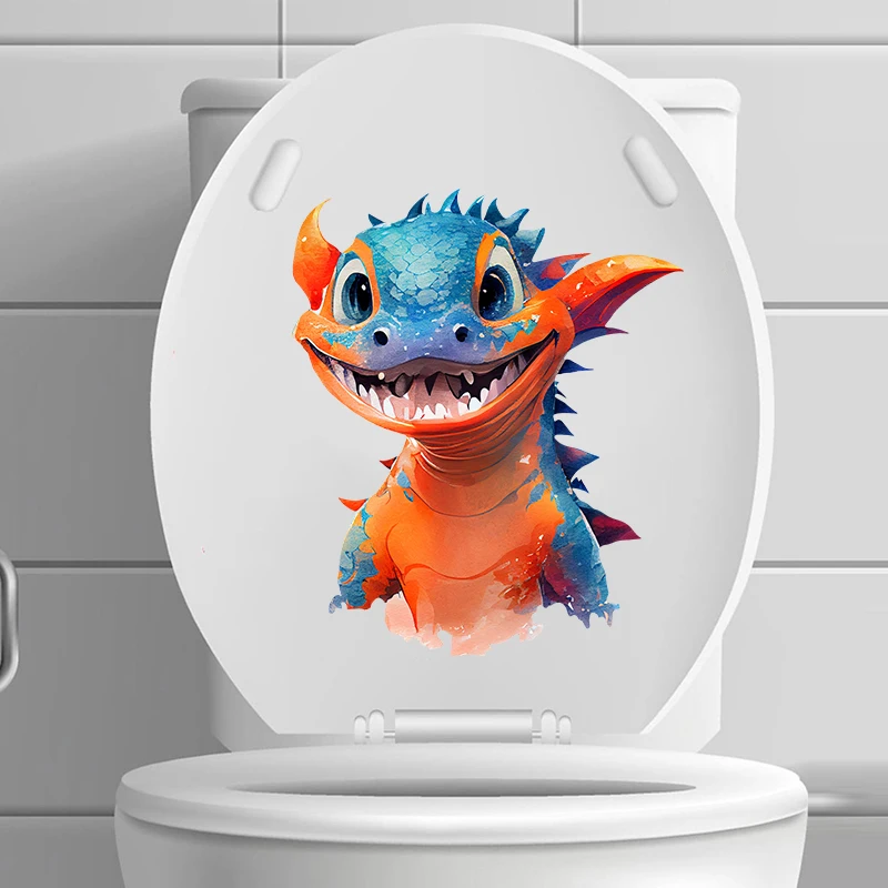 

C240# Watercolor Dragon Wall Sticker Bathroom Toilet Decor Living Room Cabinet Refrigerator Home Decoration Decals