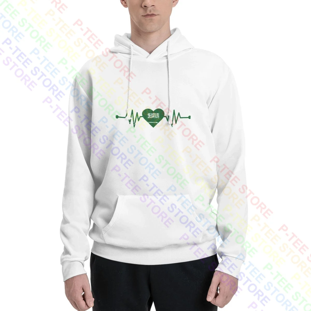 Saudi Arabia Heart Ekg Pulse Ksa Hoodie Sweatshirts Hoodies Top Trend Classic Hot Selling