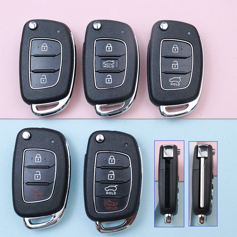 Car Key Shell Case for Hyundai Santa Fe Creta Kona Tucson I10 Sonata I40 Elantra I20 Elantra Verna Solaris IX25 IX35 IX45 HB20