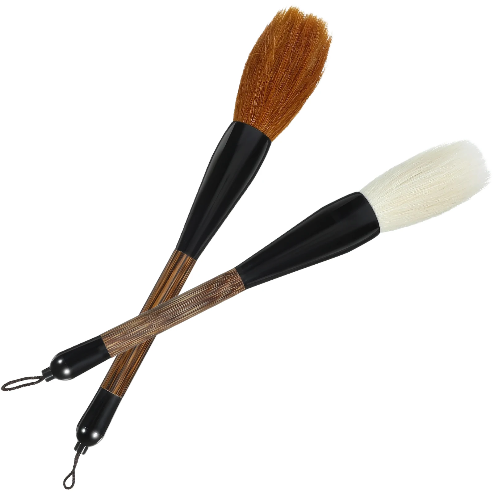 

2Pcs Multipurpose Ink Brush Set Combining Hair Ideal for Chinese Calligraphy Painting Beginners