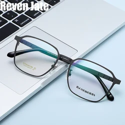 Reven Jate 71075 Optical Glasses Pure Titanium Frame Prescription Eyeglasses Rx Men or Women Glasses for Male Female Eyewear