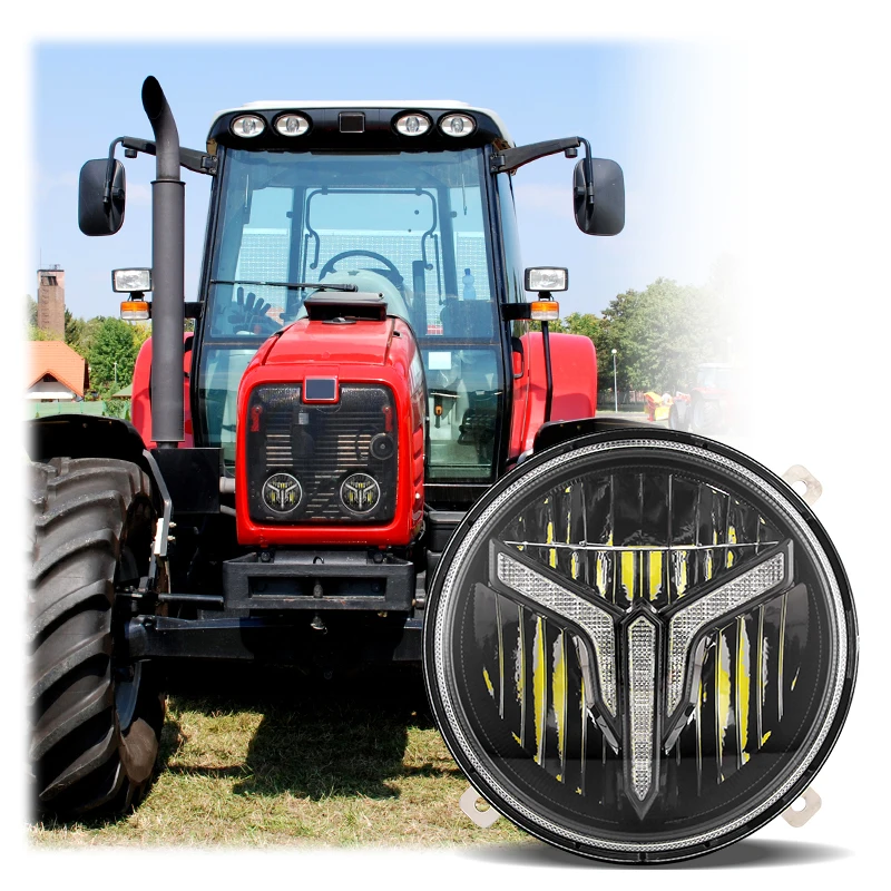 

5,5-дюймовая светодиодная фара для трактора AGCO 3788220M91 3788221M91 4278938M92, светодиодная фара с ближним и дальним светом