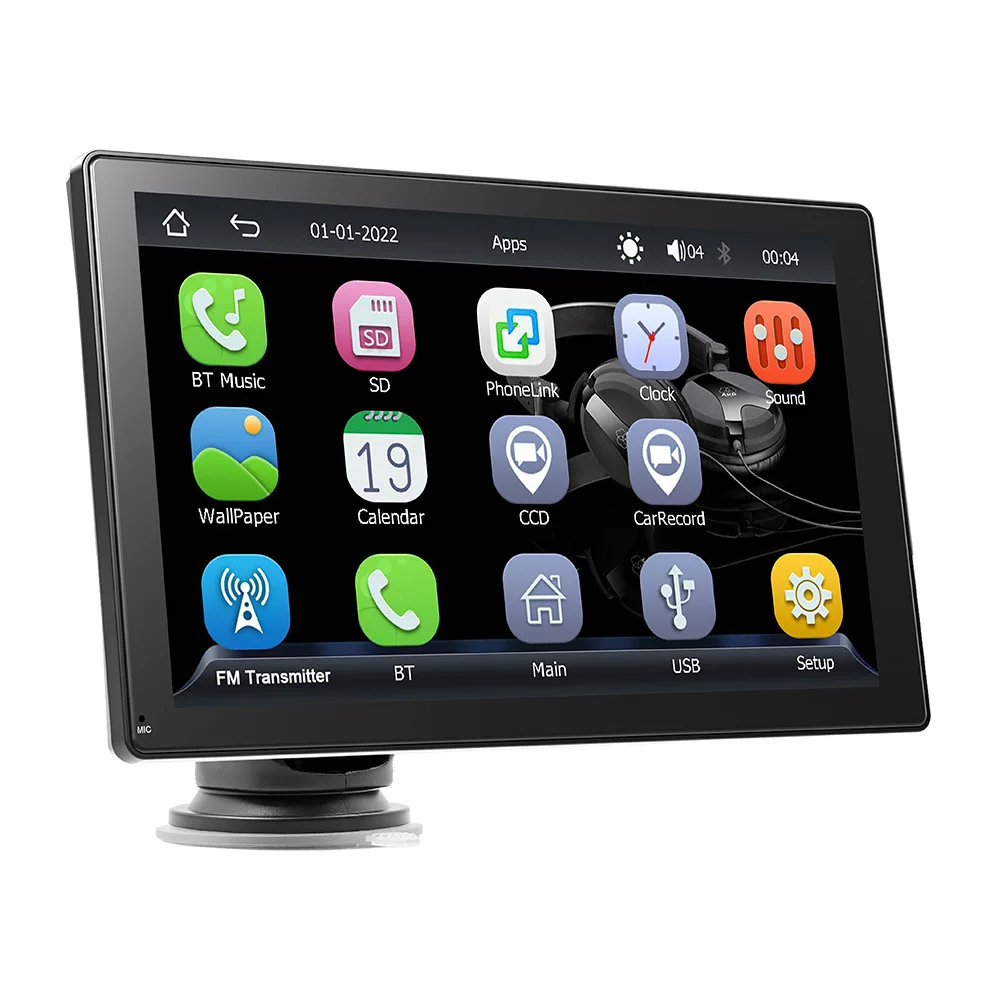 

Portable 9-inch Car MP5 Player Apple CarPlay/Android Auto Bluetooth Radio