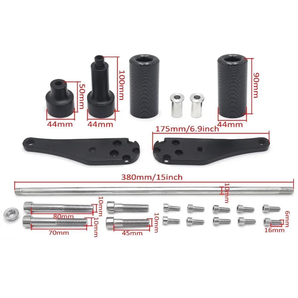 Aftermarket Motorcycle Parts Carbon Fairing Frame Slider for Kawasaki ZX-10R 2006-2007 Frame Sliders Protector
