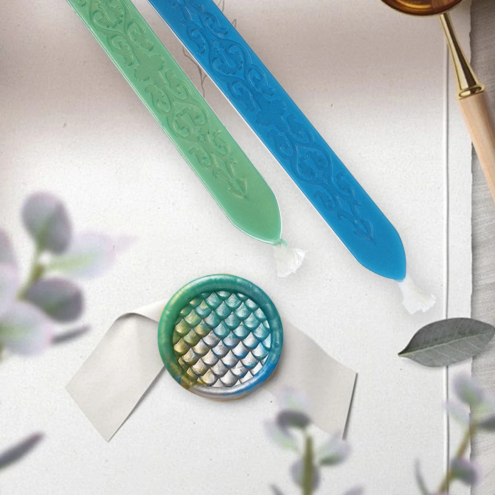 

6 Pcs Sealing Sticks C y Colors Core Wax Strips for Letters Cards Invitations Envelopes Manuscripts DIY Craft Gifts Stationery