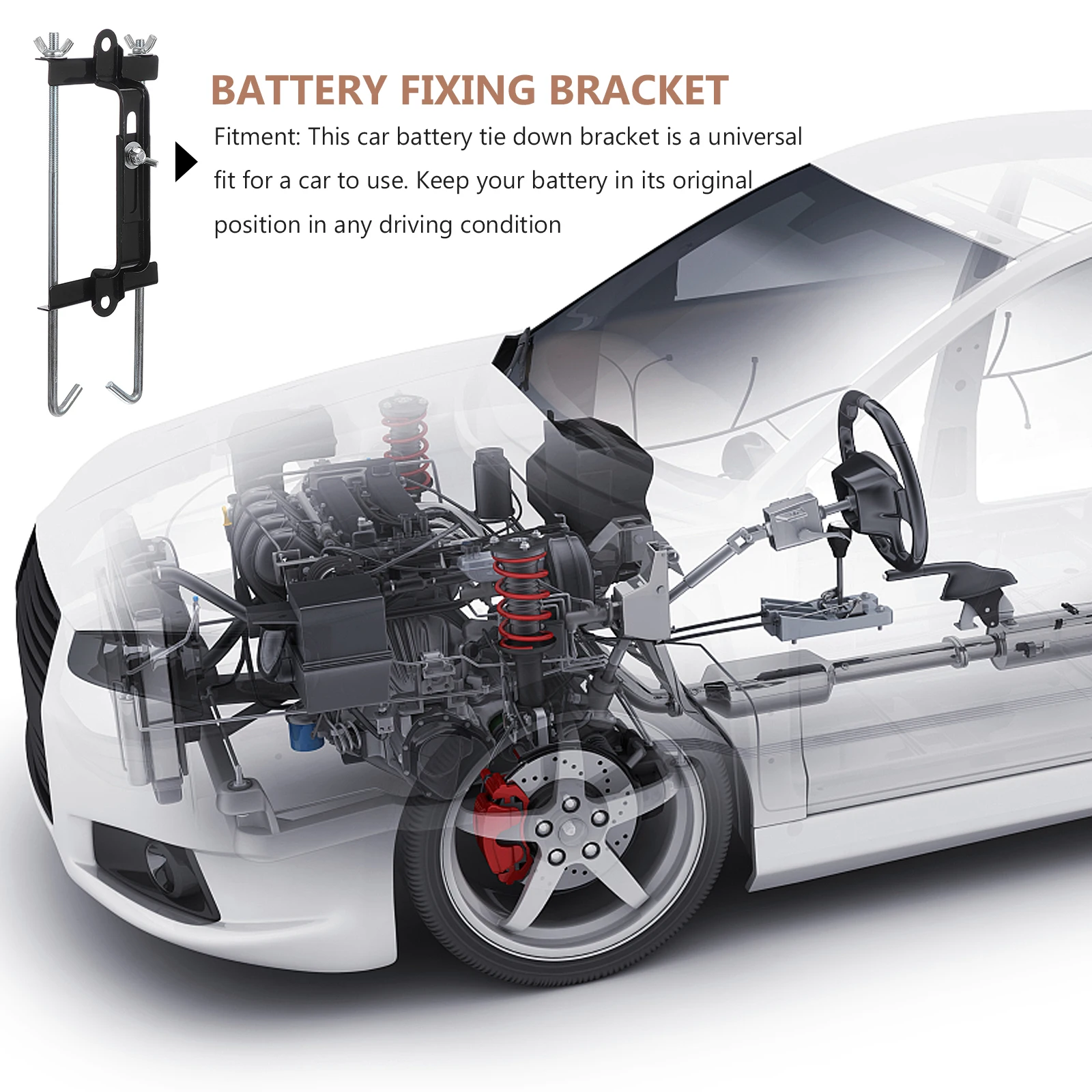 

Universal Car Tie Down Bracket Fix Support Mount Iron Rack Vehicle Holder Car Accessories Parts