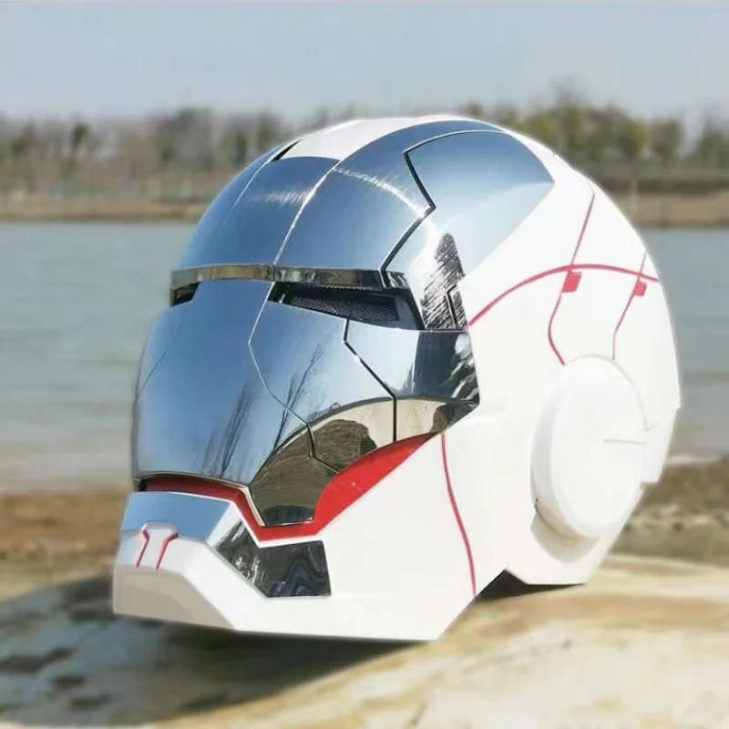 New Iron Man Helmet Jarvis MK5 Black Gold Black Silver Electric Helmet Voice Controlled Voice Machine Face Mask Collection