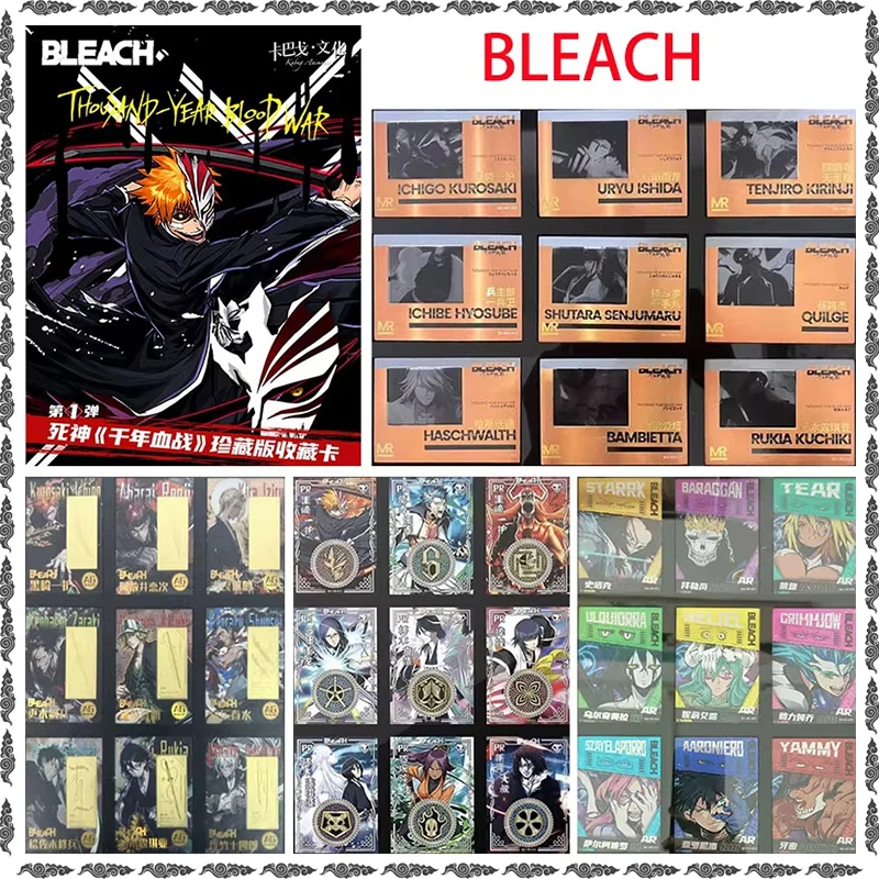 Anime BLEACH Rare PR SP AG Refractive Flash Cards Kurosaki Ichigo Kuchiki Rukia Toys for man Collectible Cards Birthday Gifts