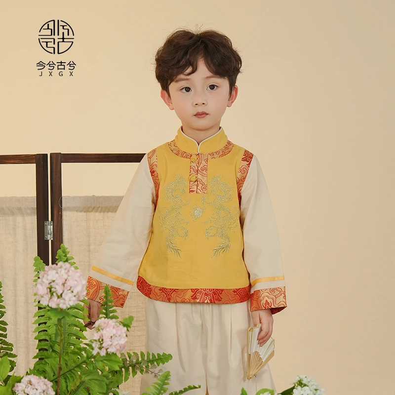 男性用中国風水着,漢服,トップ,パンツ,アンティークスーツ,新しい春,2022