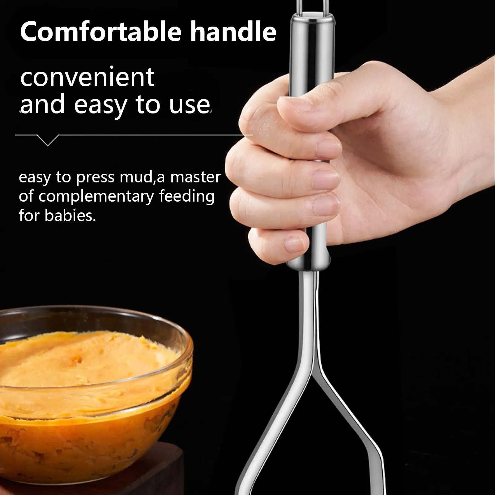 Potato Smasher Kitchen Manual Potato Ricer Bean Masher Kitchen Tools Press for Cooking Pureeing Vegetable Fruit Bean Restaurant