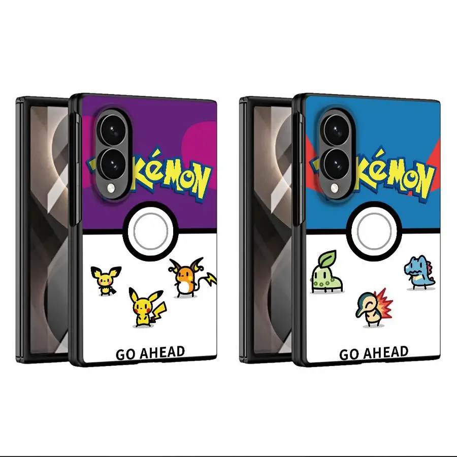 Phone Capa Case for Samsung Galaxy Z Fold8 Wide ZFold Wide ZFold8 Z Fold 8 Cartoon P-Pokemon Pikachu