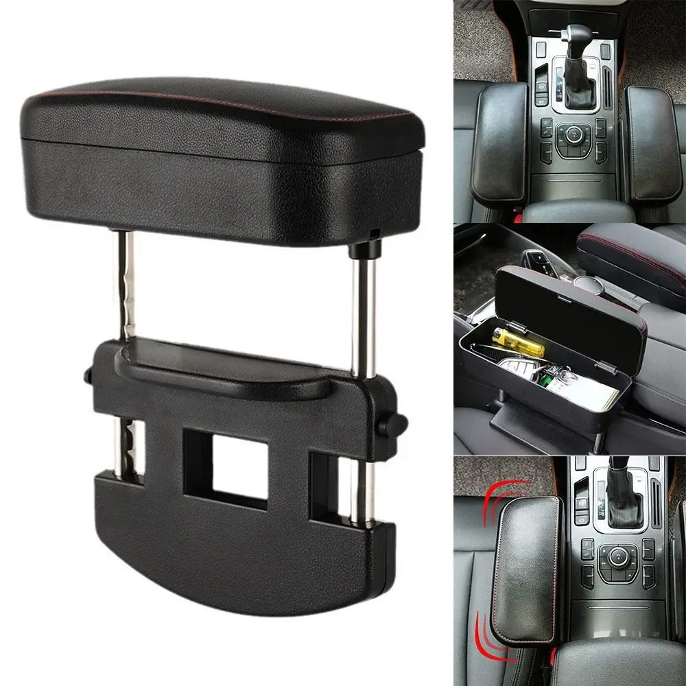 

NEW Adjustable Car Armrest Box Liftable Space Saving Arm Rest Box Universal Elbow Support Car Interior