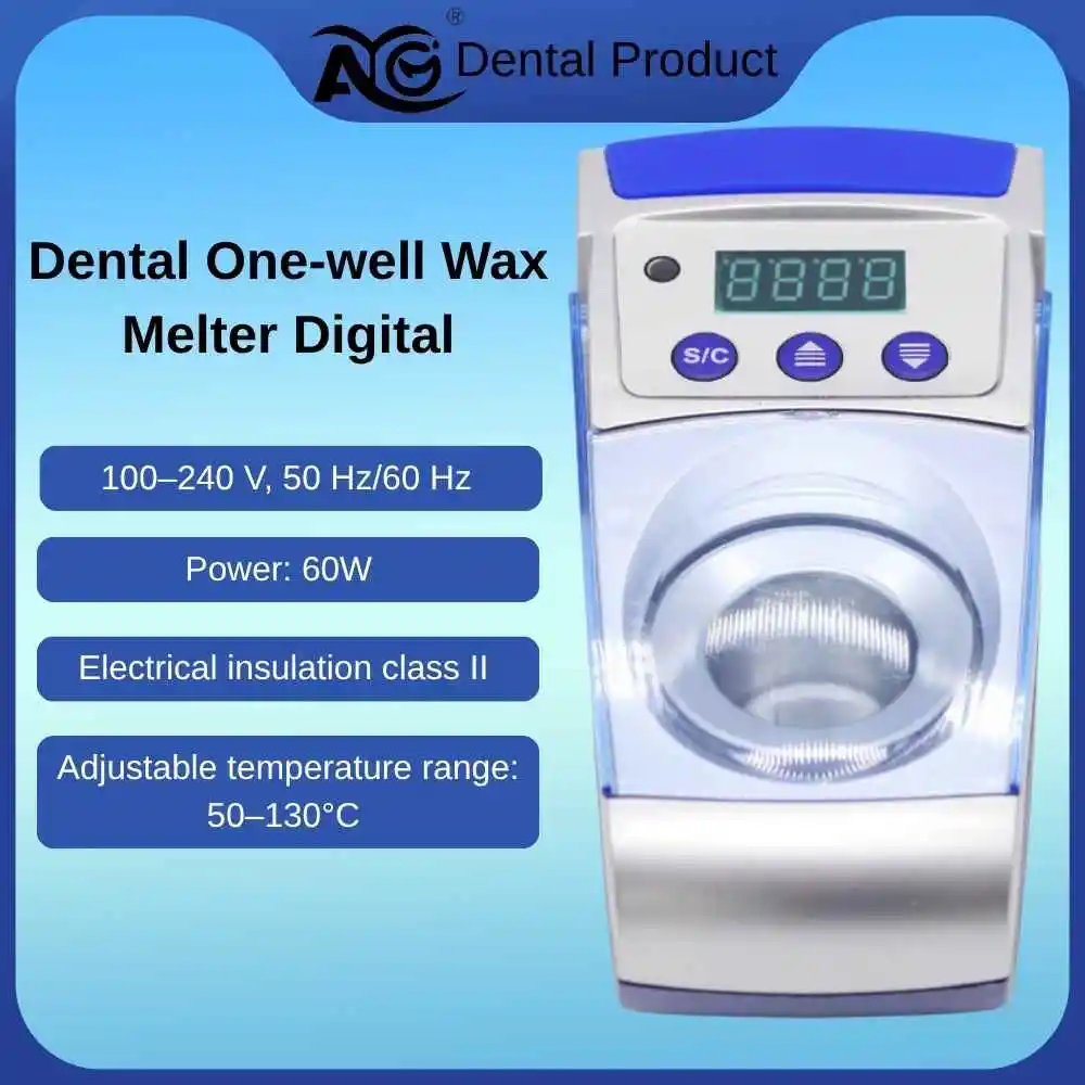 

AG Dental Melting Dipping Heater One-Well Pot Adjustable Temperature Dentist Accessories Tool Laboratory Wax Melter 100–240 V