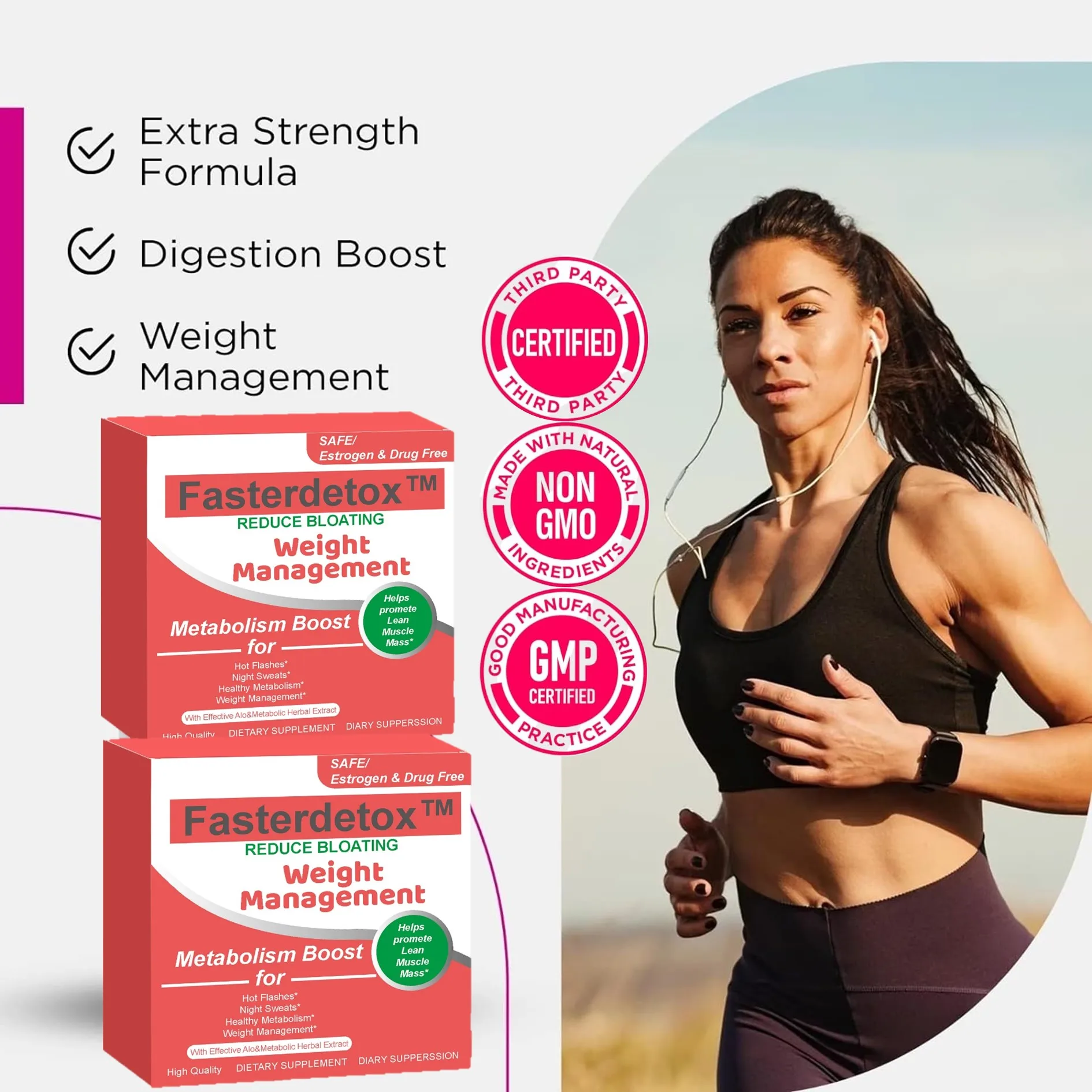 Fasterdetox Weight Management-Fat Burning and Stimulant Free