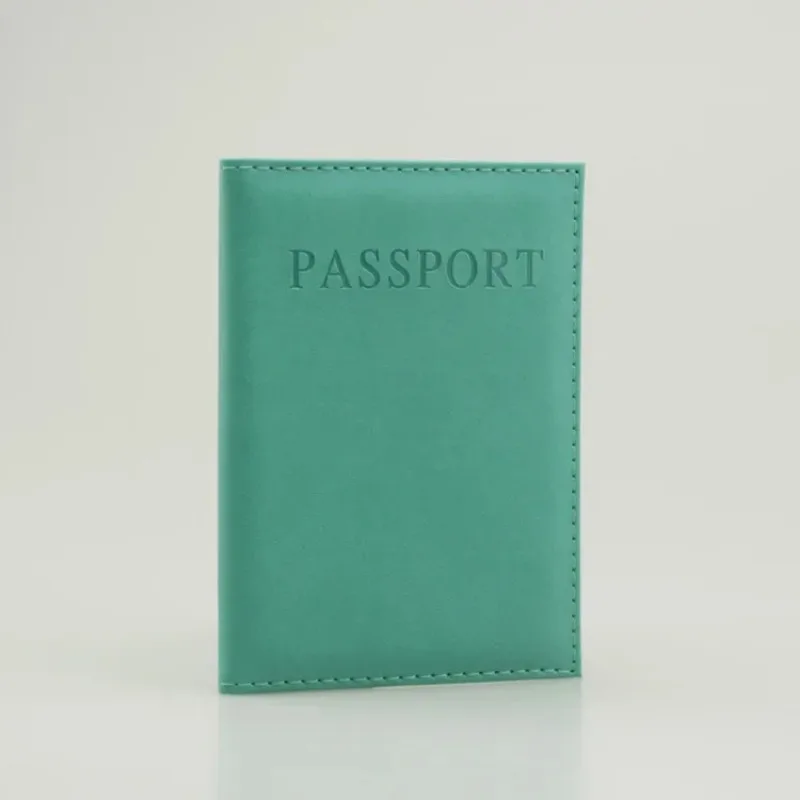 Fundas de cuero PU para pasaporte, funda para documentos, soporte para pasaporte de viaje, tarjeta de identificación, accesorio de viaje, Inglés de alta calidad