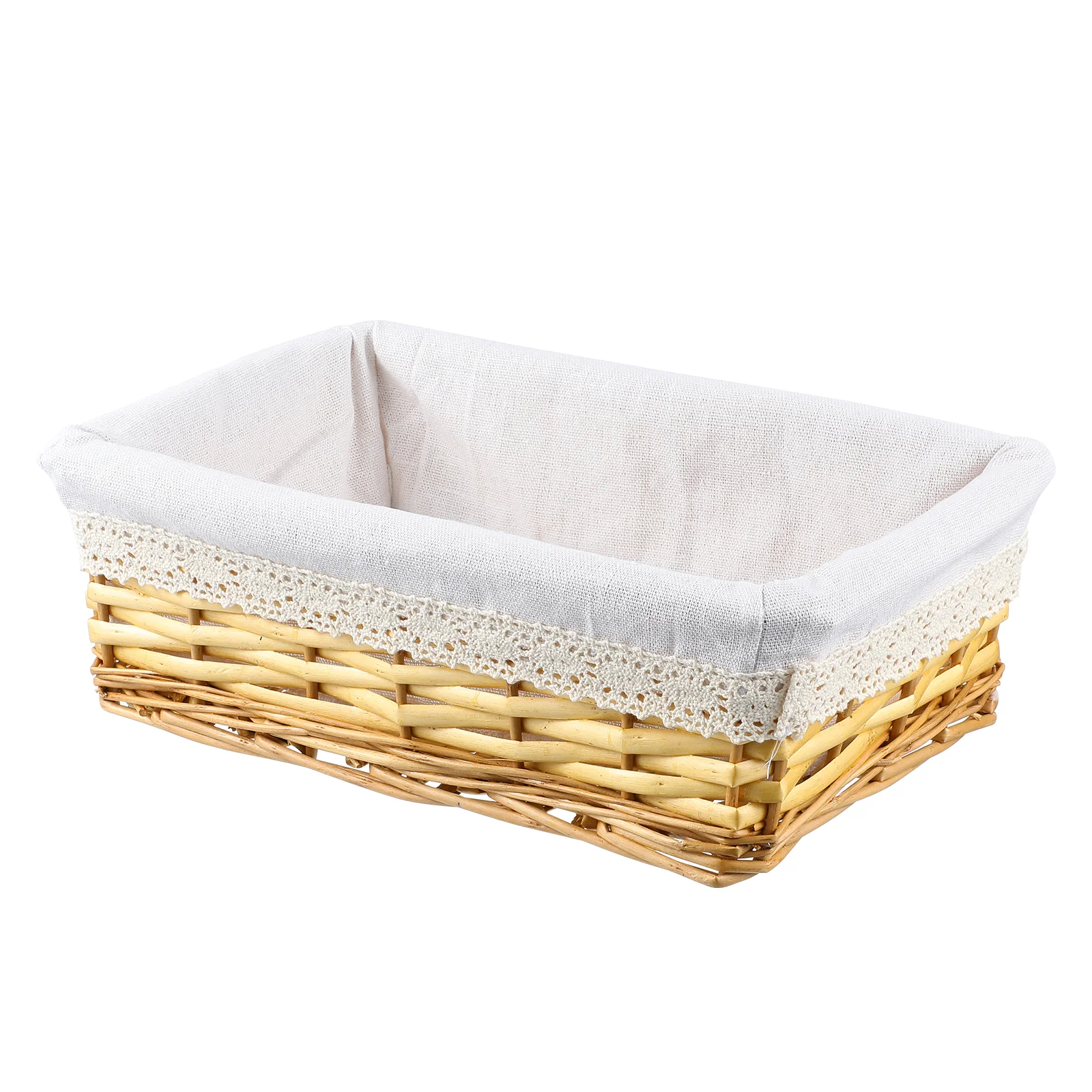 

Metal Containers for Food Fabric Baskets Storage Bamboo Cloth Organizing and Desktop
