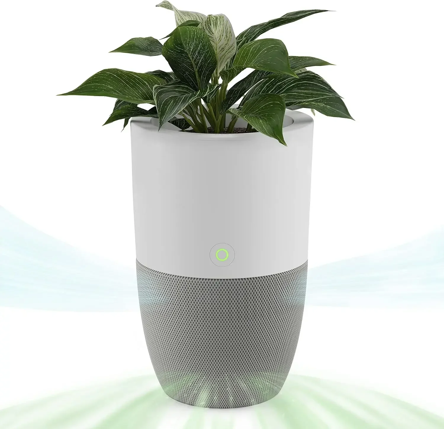 Dupray Bloom™ Air Purifier for Large Rooms with Planter or Custom Accent Table Design | For Home, Bedroom, Office, Dust, Pets