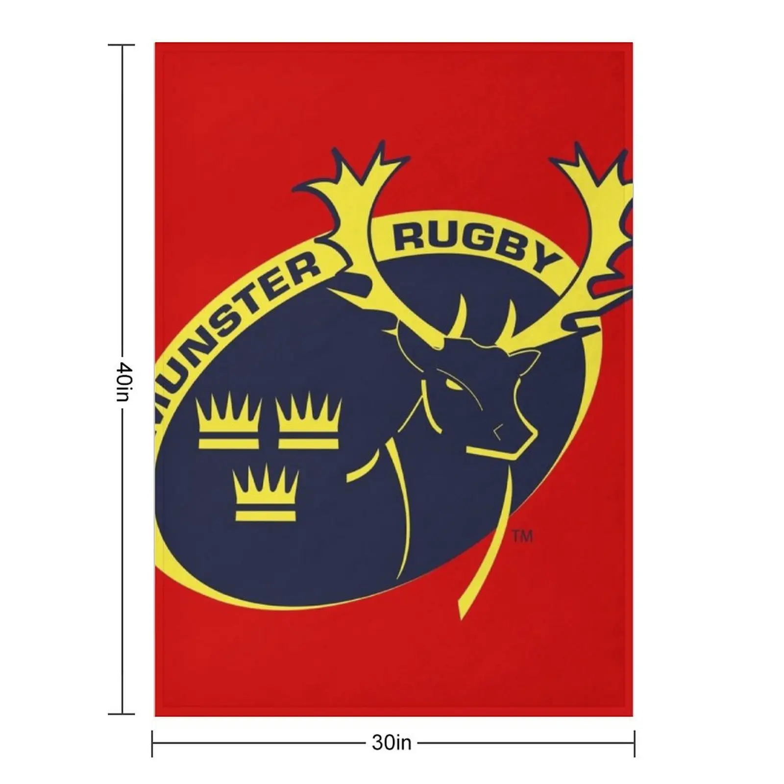 The Munster Rugby Throw Blanket for babies Bed covers Fashion Sofas Stuffeds Blankets