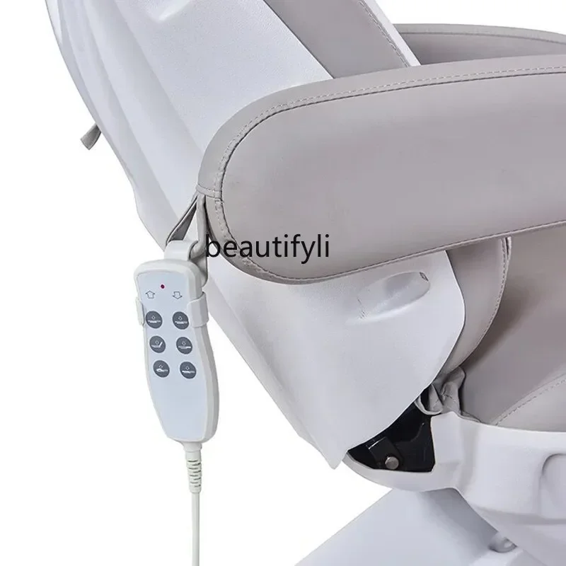 13Beauty salon with tattoo embroidery eyelash beauty bed can be electrically lifted lead hole, tattoo body bed
