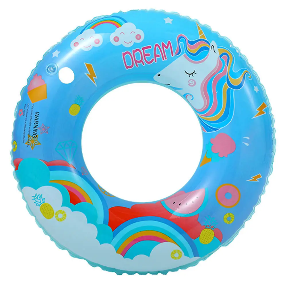 Unicórnio bonito Kids Swim Ring Tube Brinquedo inflável Natação Círculo Para Criança Adulto Piscina Float Natação Anel Praia Piscina Water Toy