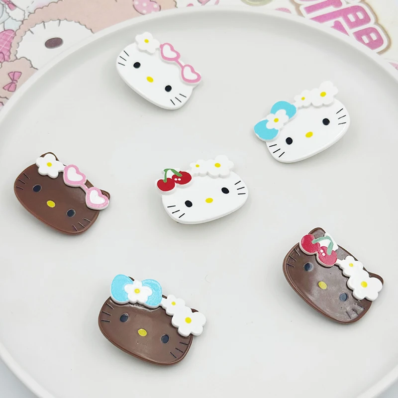 

Hello Kitty аниме Kawaii Sanrio мини захват заколка для волос милая мультяшная Кошка фото подарки для девочек