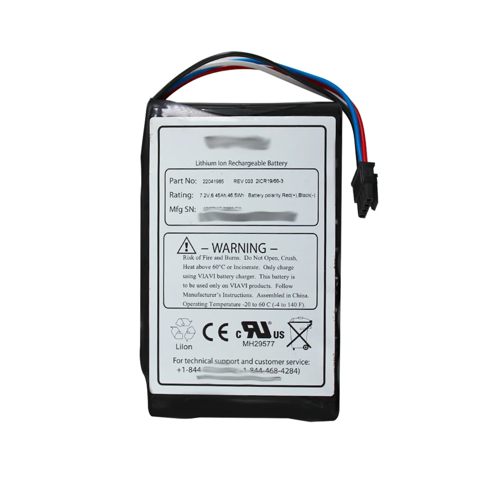 Original VIA-VI 22041985 for JD-SU Optical time domain Reflectometer battery 7.2V 6.45Ah Li-Ion Battery