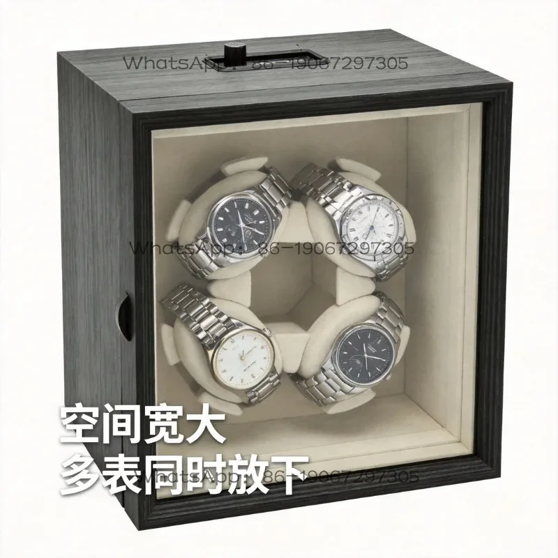 Ebony wood full intelligent active mute 4 watch mechanical watch jewelry black light automatic shake watch