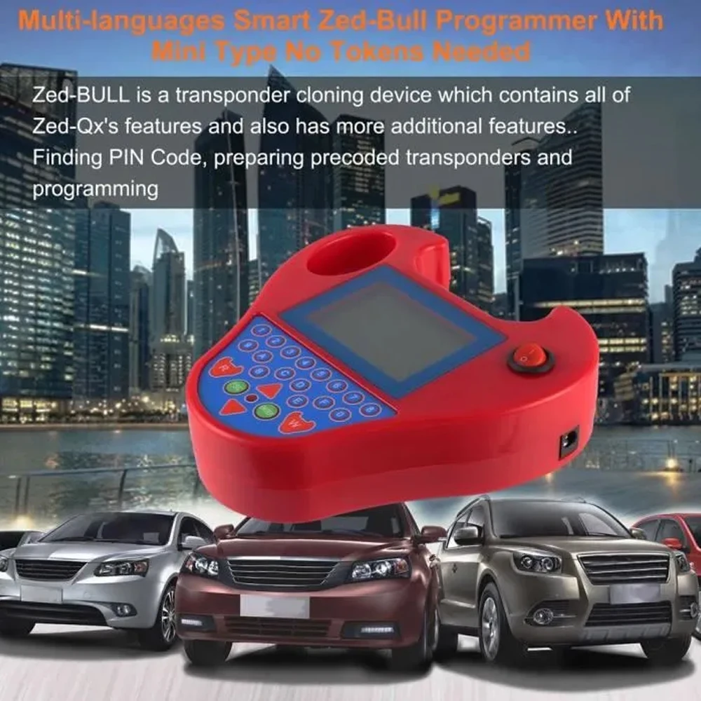 

V508 Super Smart Mini ZedBull V5.08 Car Transponder Key Programming Mini Zed Bull Chip Copy Read Pin Code Key Cloner