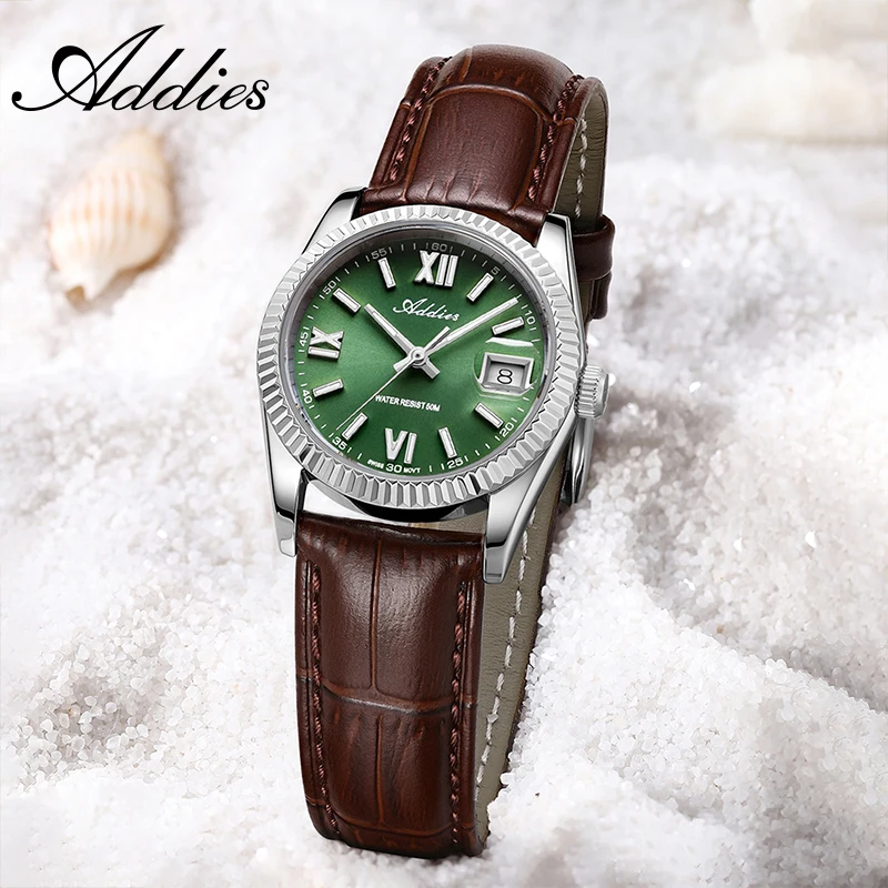 

ADDIES Luxury Couple Watches 585 Quartz Leather 50m Waterproof Outdoor Sports Watch BGW9 Luminous Stainless Steel Couple Watch